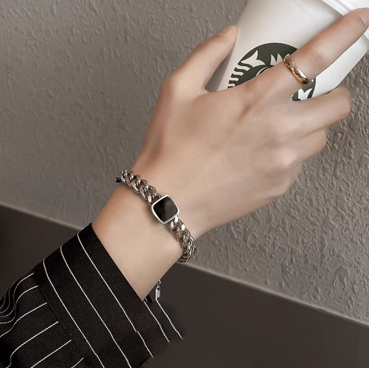 Black Cubic Bracelet