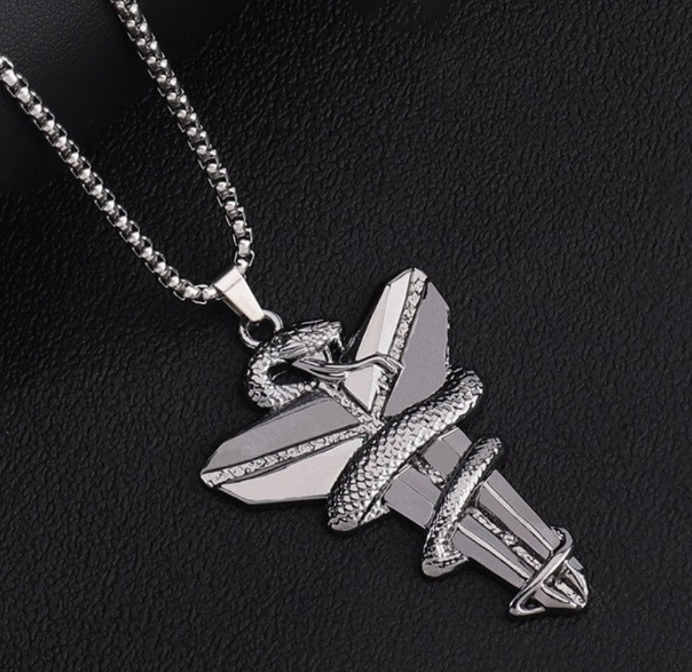 Black Mamba Pendant Necklace