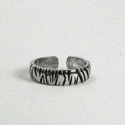 Black Scratches Ring.