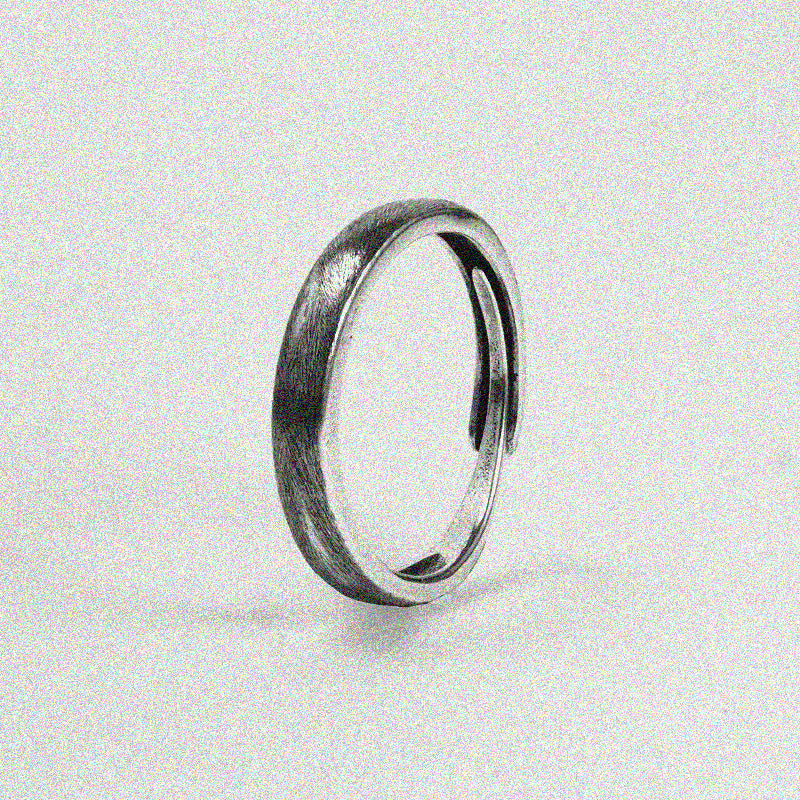 Black Polished Ring.