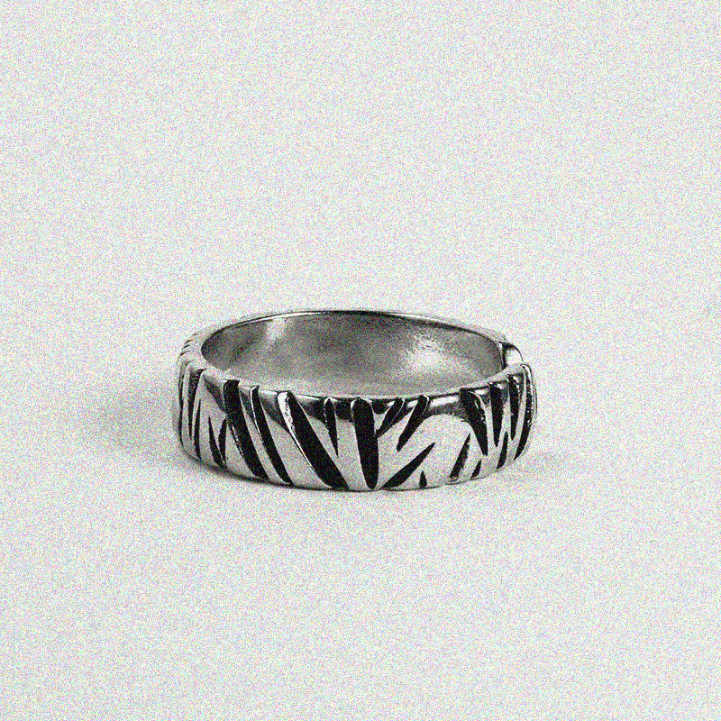 Black Scratches Ring.