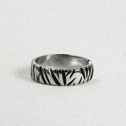 Black Scratches Ring.