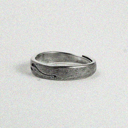 Black Yin Yang Ring.