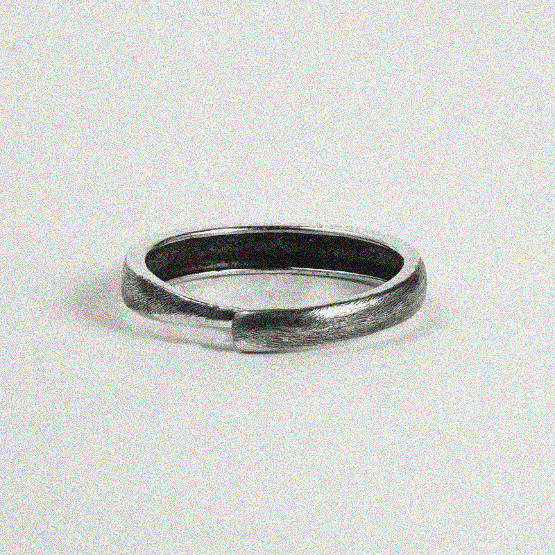 Black Polished Ring.