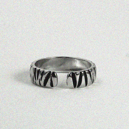 Black Scratches Ring.