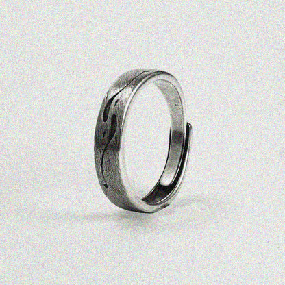 Black Yin Yang Ring.