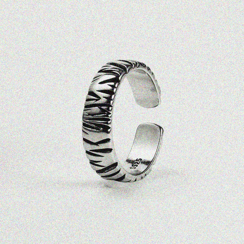 Black Scratches Ring.