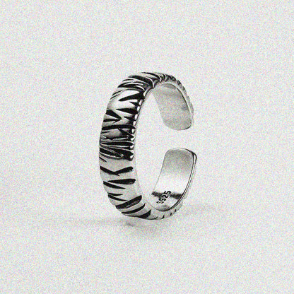 Black Scratches Ring.