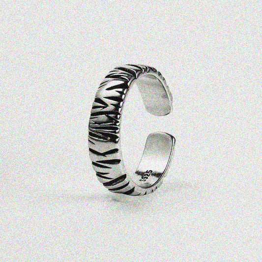 Black Scratches Ring.