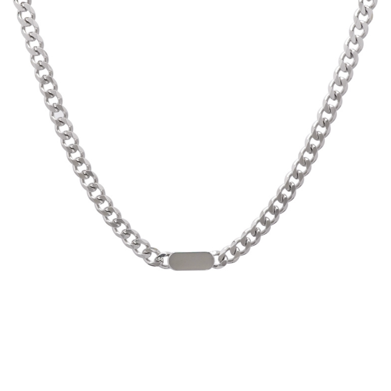Plate Pendant Necklace
