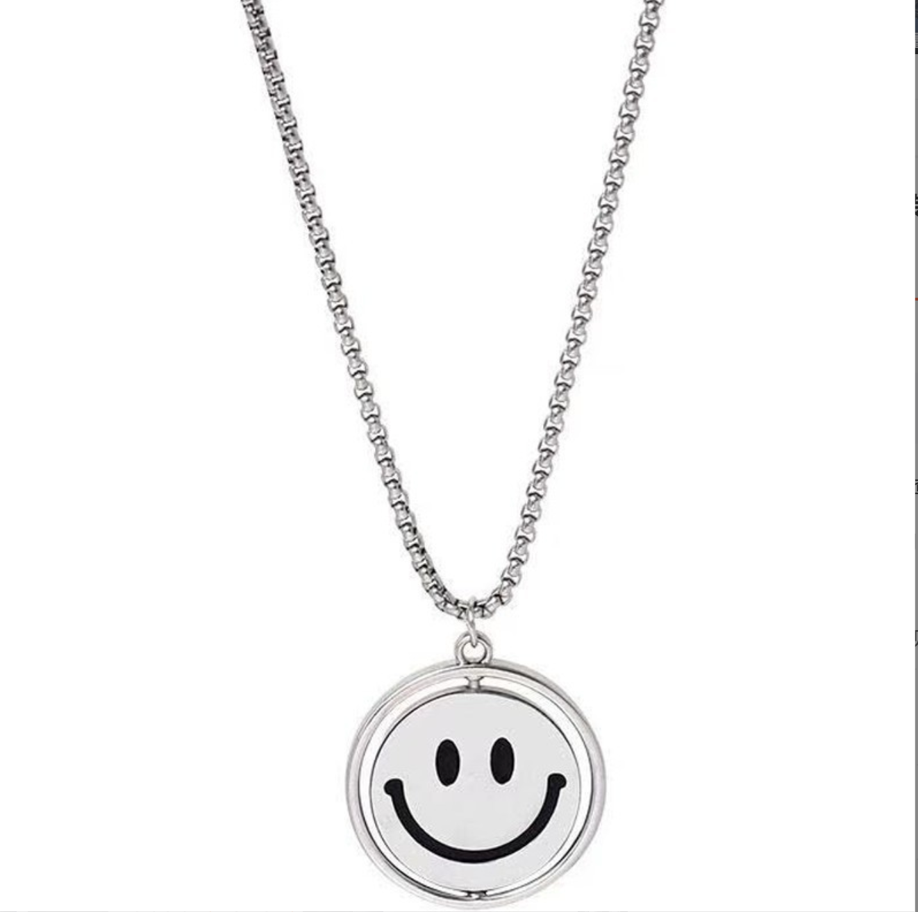 Smiley Pendant Necklace